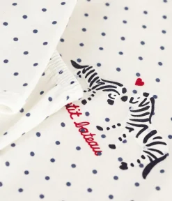 Petit Bateau Schlafanzüge, Nachthemden*Kinder-Pyjama aus Baumwolle mit Pünktchenmuster blau MARSHMALLOW/ SOIR