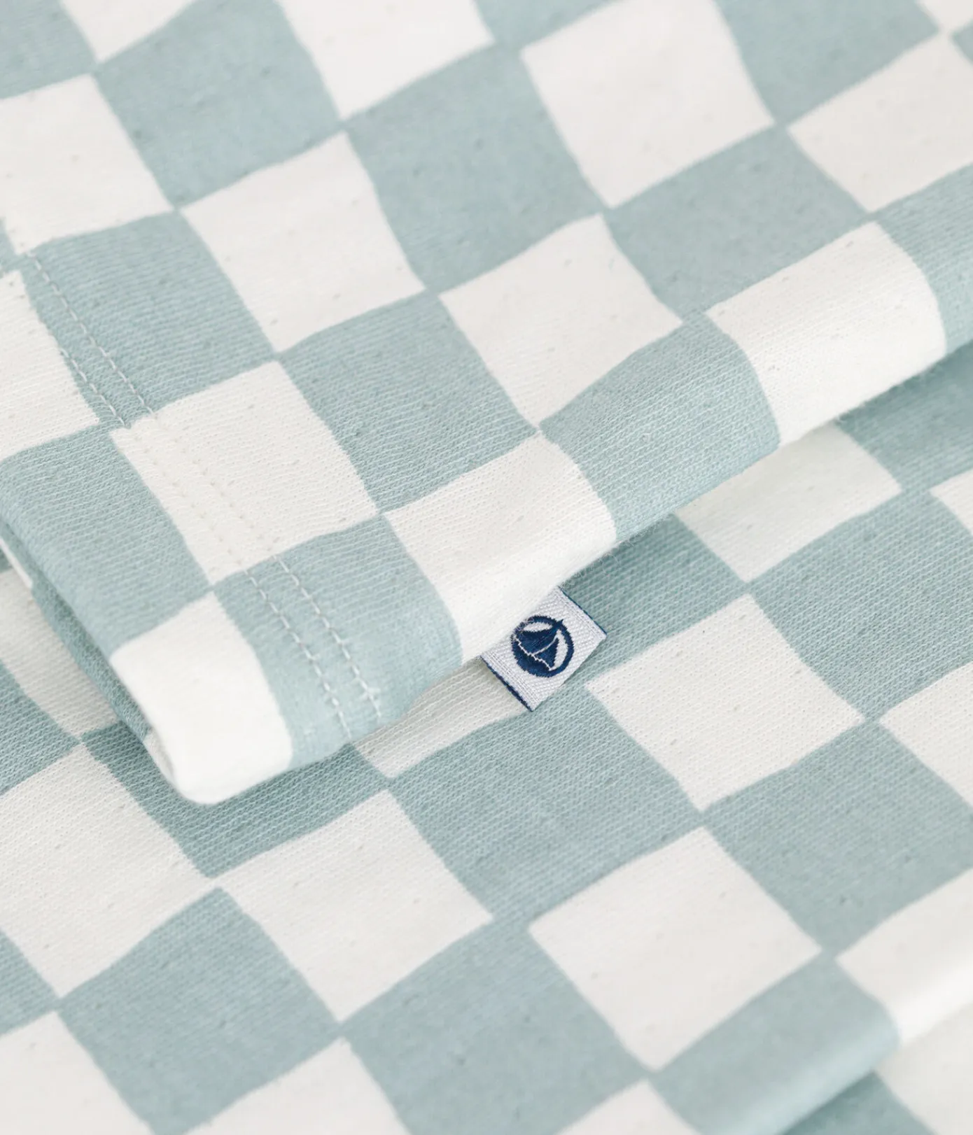 Petit Bateau Schlafanzüge, Pyjamas|Schlafanzüge, Nachthemden*Kinder-Pyjama aus Baumwolle mit Schachbrettmuster MARSHMALLOW/ PAUL