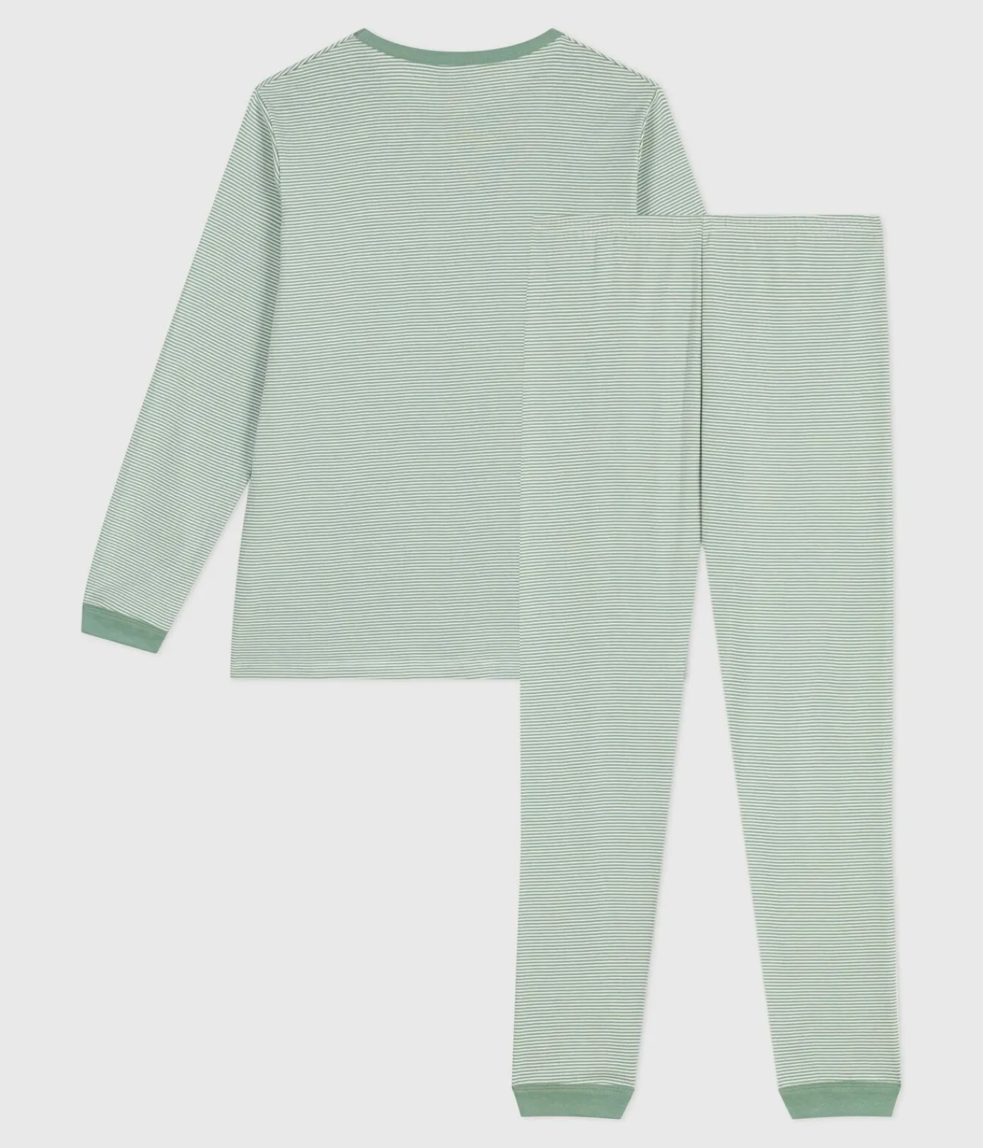 Petit Bateau Herren|Schlafanzüge, Pyjamas*Kinder-Pyjama aus Baumwolle mit Streifen SAULE/ MARSHMALLOW