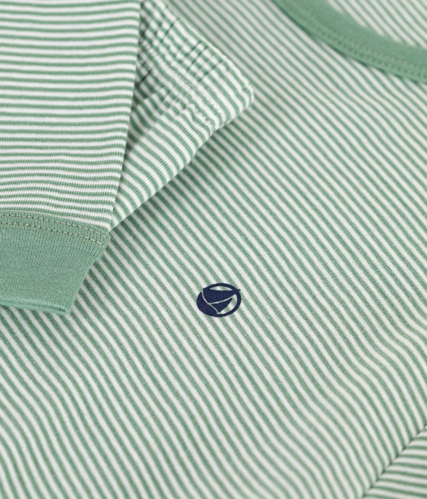 Petit Bateau Herren|Schlafanzüge, Pyjamas*Kinder-Pyjama aus Baumwolle mit Streifen SAULE/ MARSHMALLOW