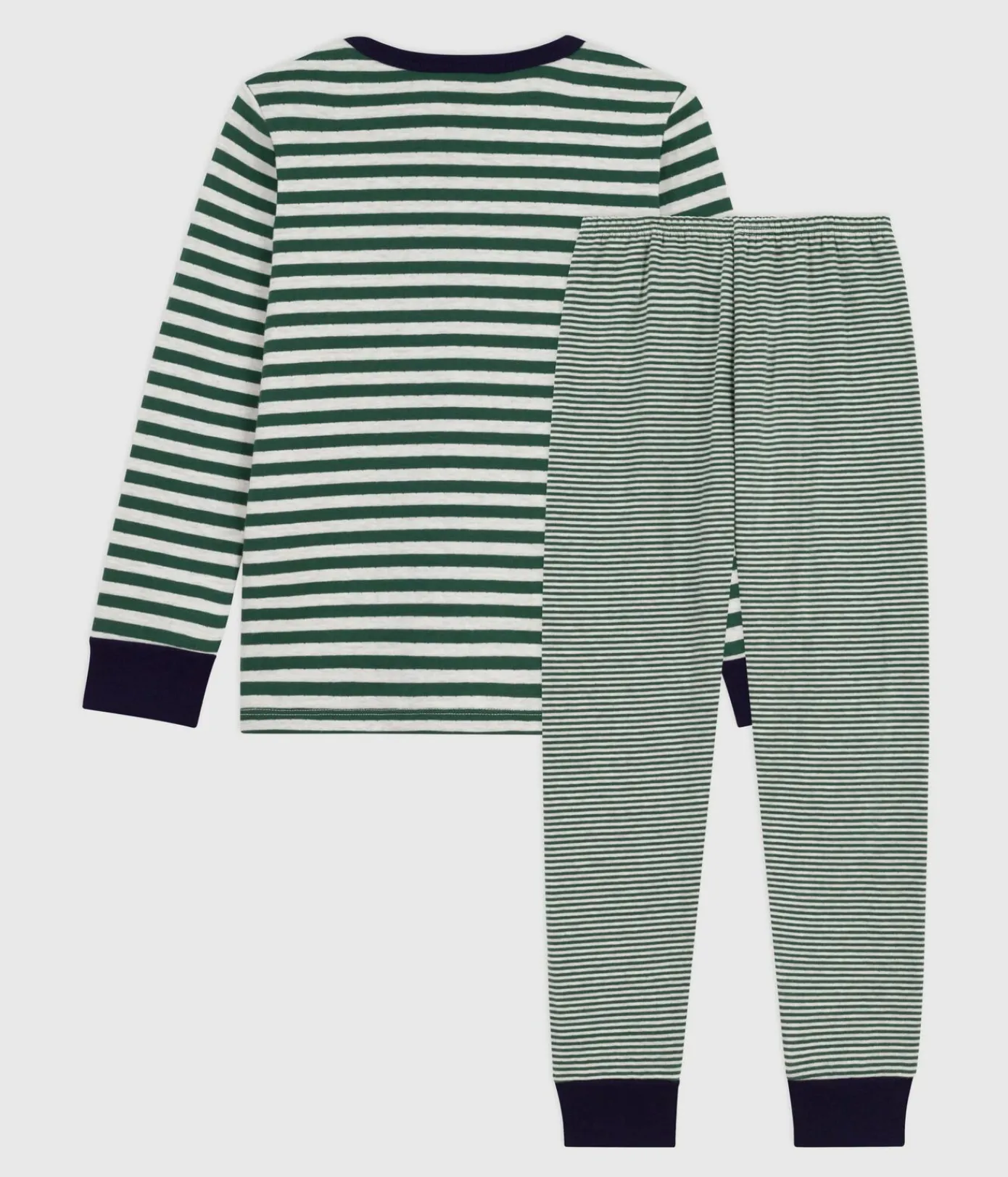 Petit Bateau Schlafanzüge, Pyjamas*Kinder-Pyjama aus Doppeljersey mit Streifen WILLOW/ MONTELIMAR
