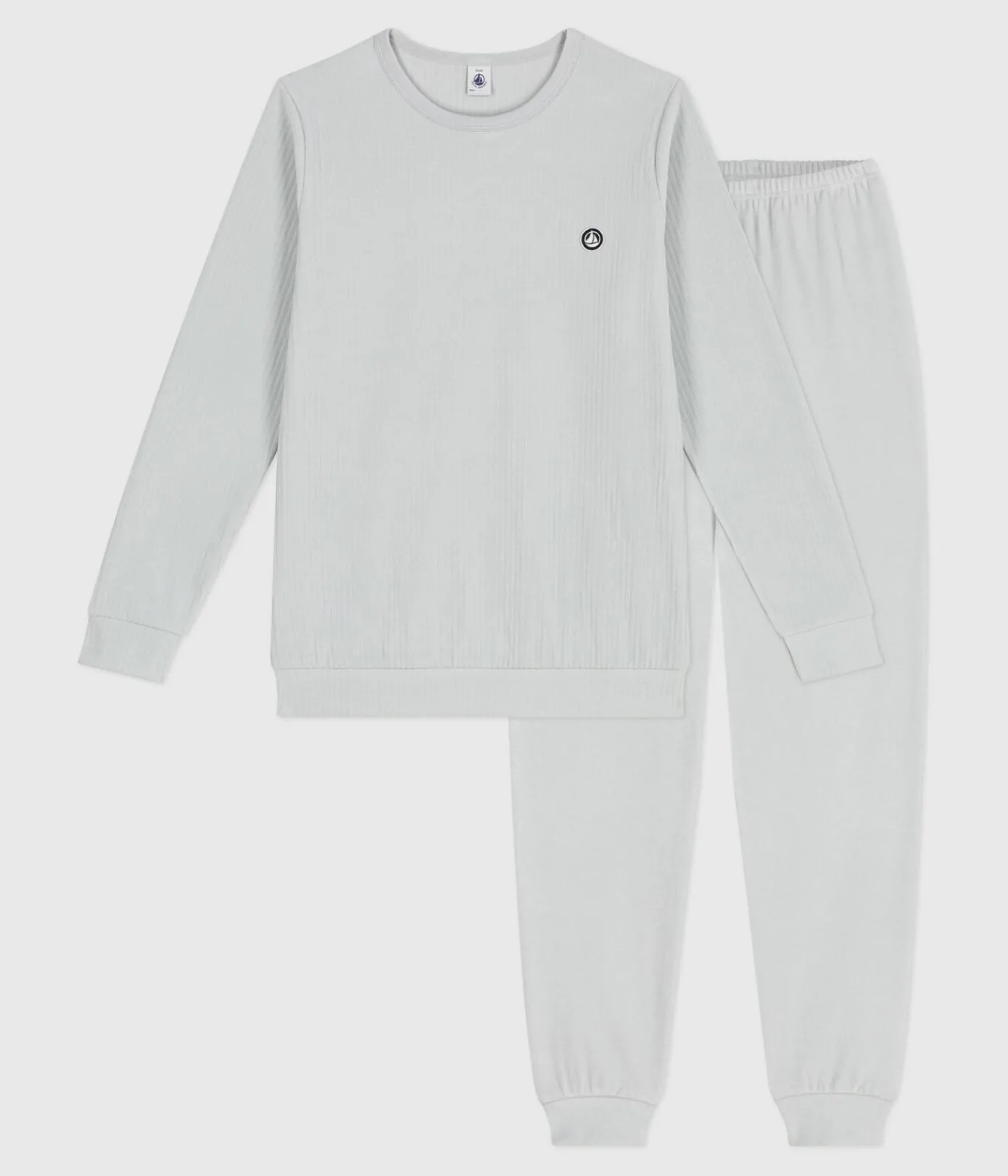 Petit Bateau Herren|Schlafanzüge, Pyjamas*Kinder-Pyjama aus einfarbigem Nicki CO2