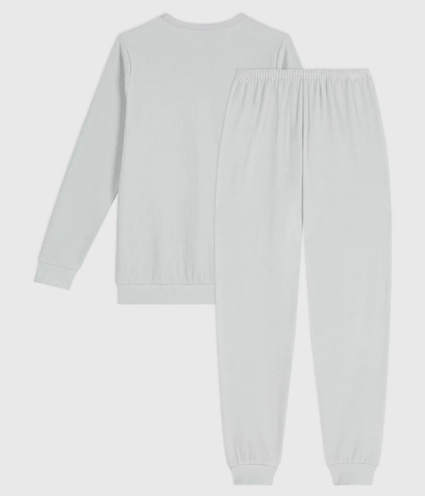Petit Bateau Herren|Schlafanzüge, Pyjamas*Kinder-Pyjama aus einfarbigem Nicki CO2