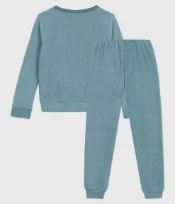 Petit Bateau Schlafanzüge, Pyjamas|Schlafanzüge, Nachthemden*Kinder-Pyjama aus einfarbigem Baumwoll-Frottee GOBELIN