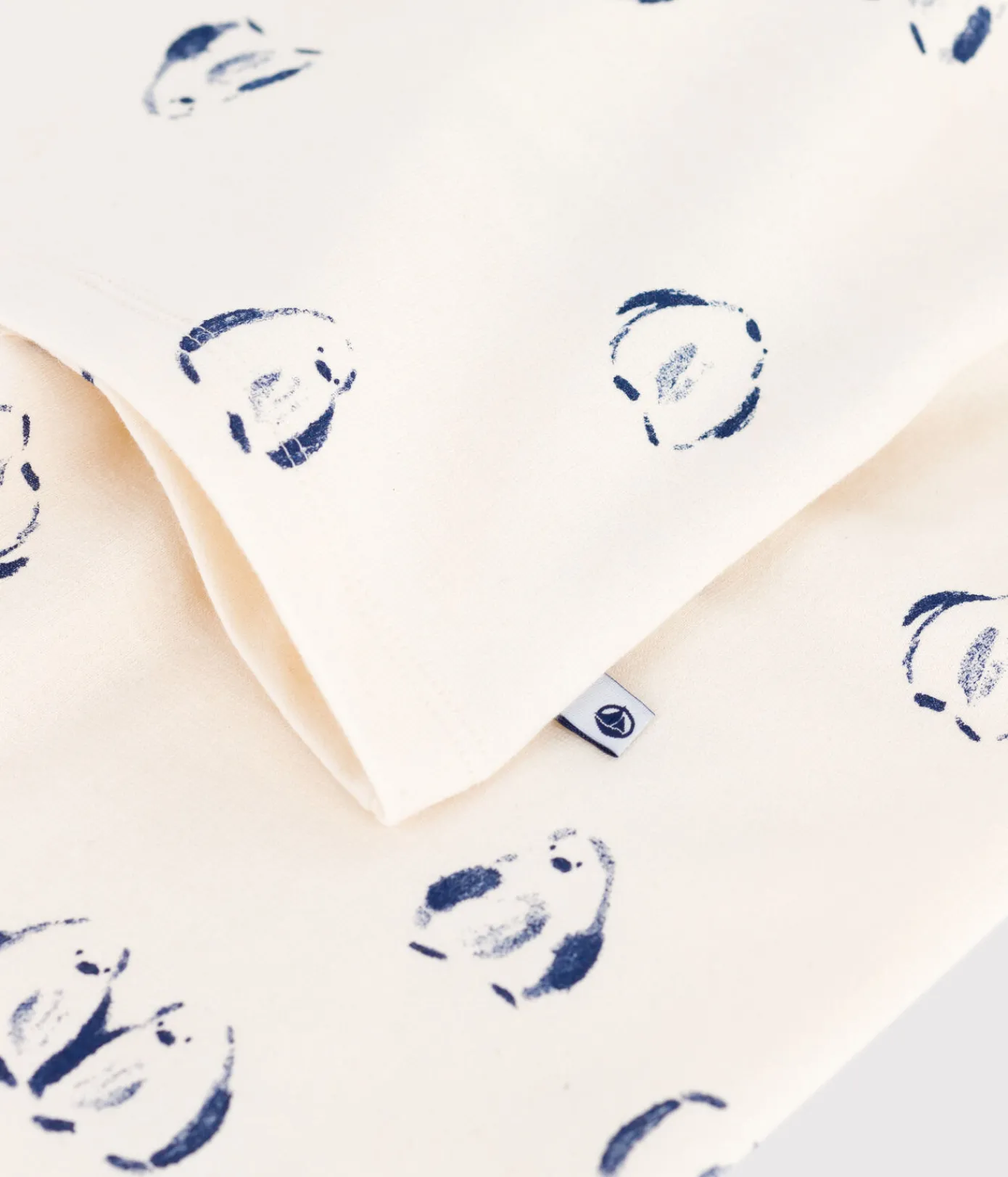 Petit Bateau Schlafanzüge, Pyjamas|Schlafanzüge, Nachthemden*Kinder-Pyjama aus Molton mit Pinguinen blau MILK/ SOIR