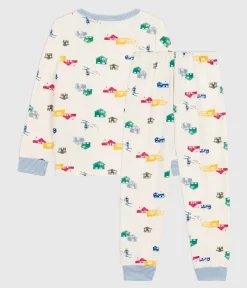Petit Bateau Schlafanzüge, Pyjamas|Schlafanzüge, Nachthemden*Kinder-Pyjama aus Molton mit Chalet-Motiven MILK/ MULTICO