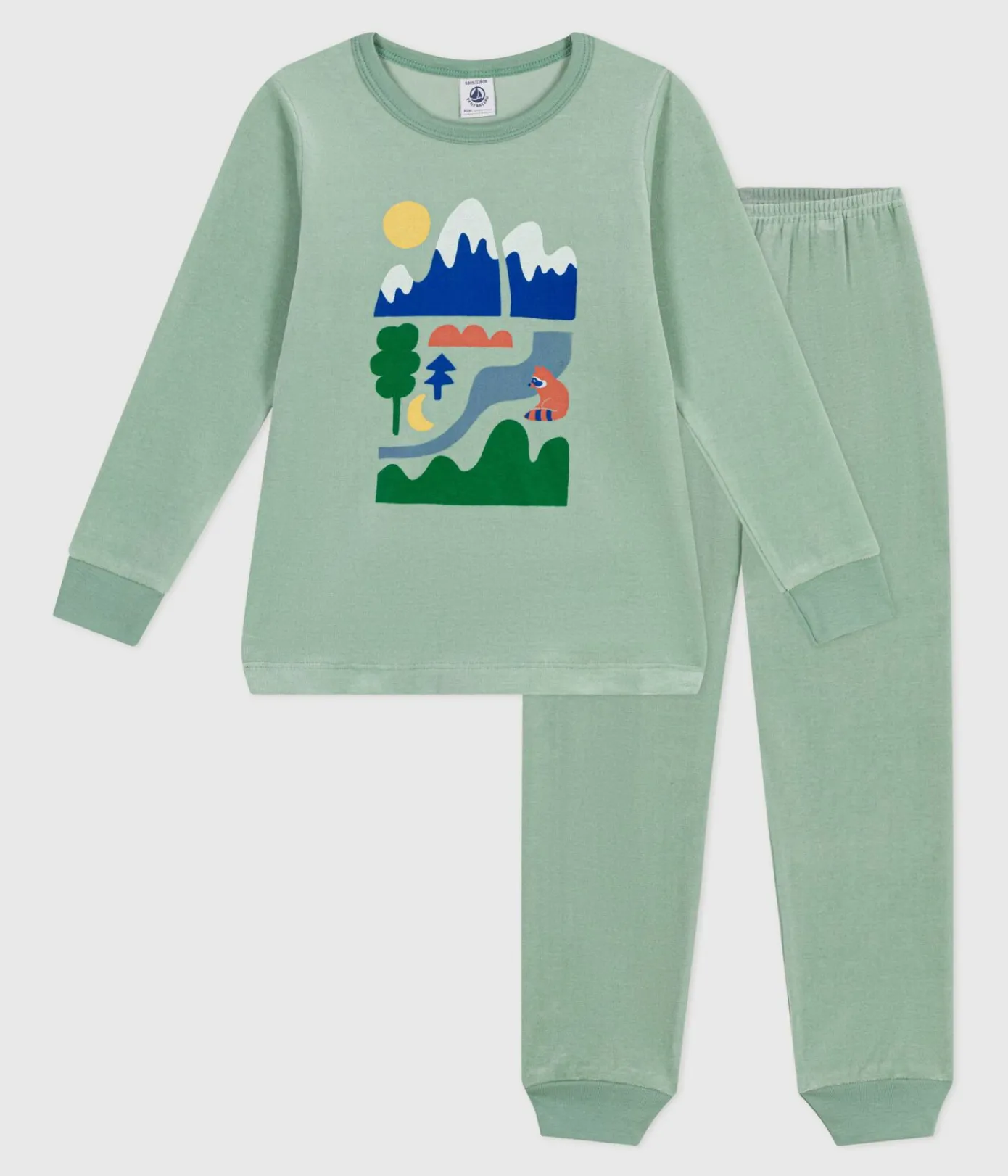 Petit Bateau Schlafanzüge, Pyjamas*Kinder-Pyjama aus Nicki SAULE