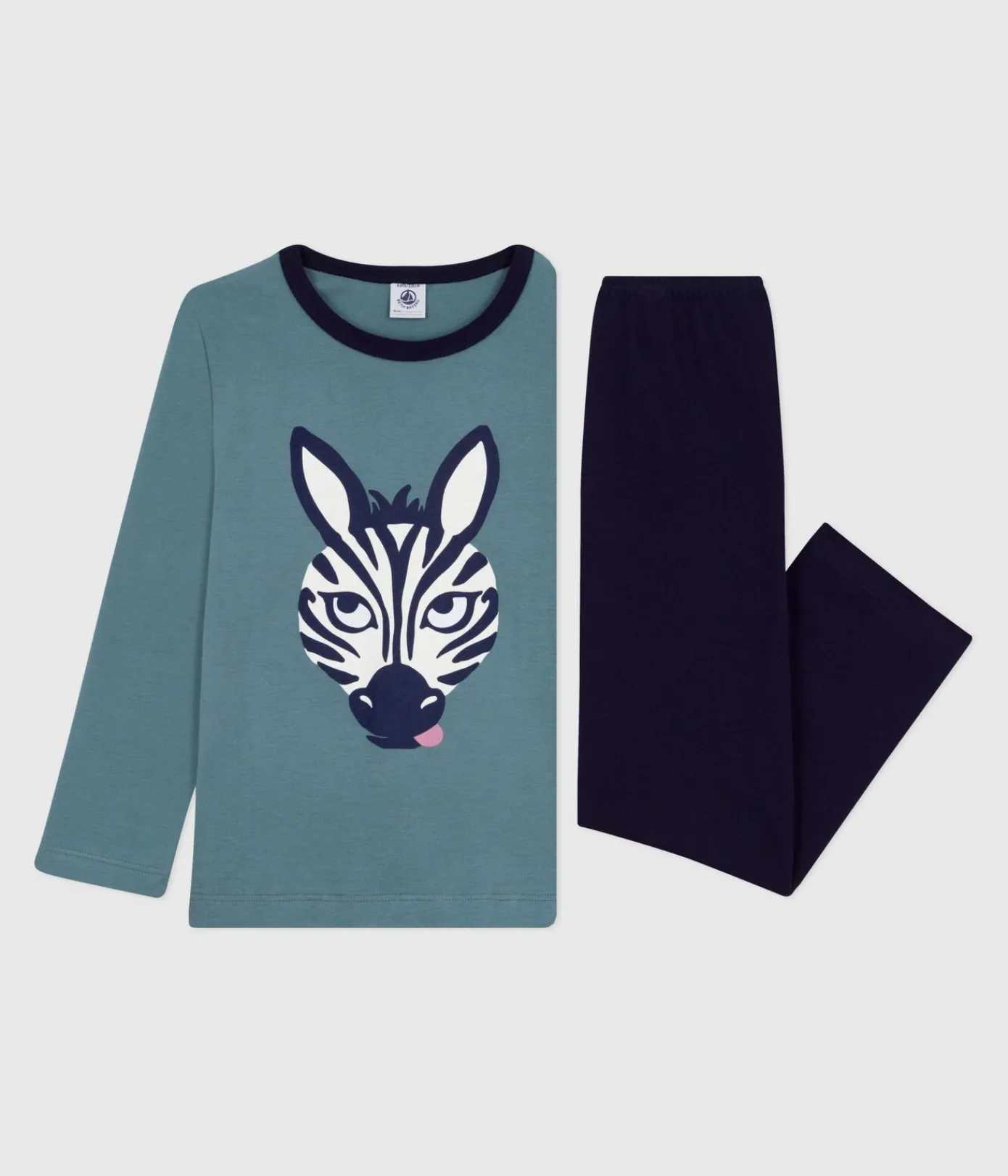 Petit Bateau Schlafanzüge, Pyjamas*Kinder-Pyjama aus Nicki SOIR/ GOBELIN