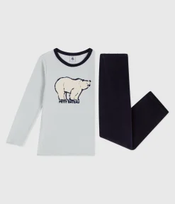Petit Bateau Schlafanzüge, Pyjamas*Kinder-Pyjama aus Nicki SOIR/ CO2