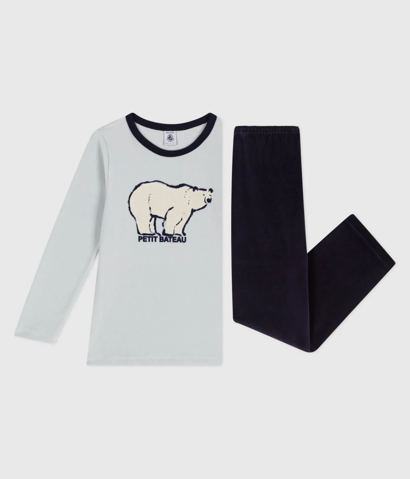Petit Bateau Schlafanzüge, Pyjamas*Kinder-Pyjama aus Nicki SOIR/ CO2