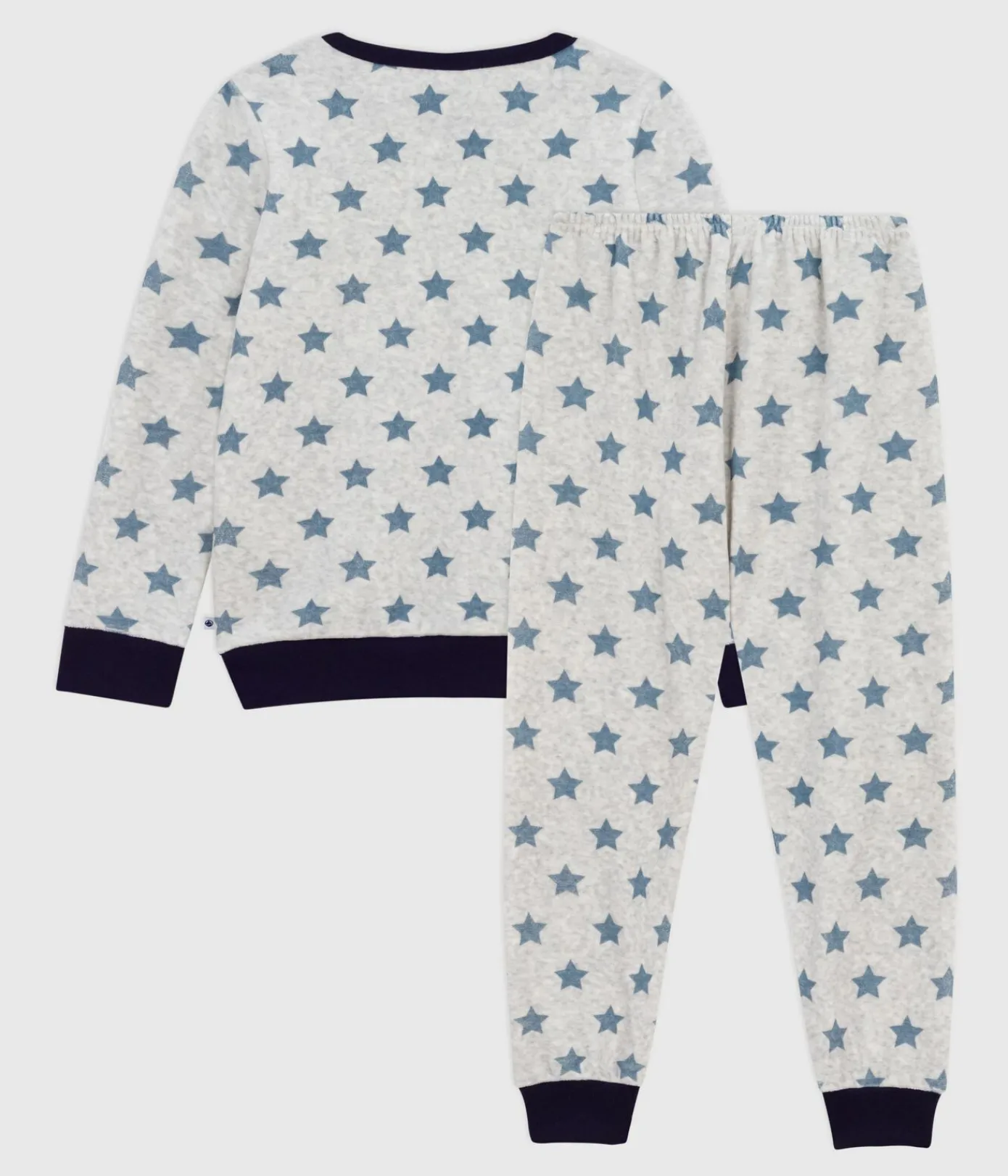 Petit Bateau Schlafanzüge, Pyjamas*Kinder-Pyjama aus Nicki mit Sternmotiv BELUGA/ ADRIATIC