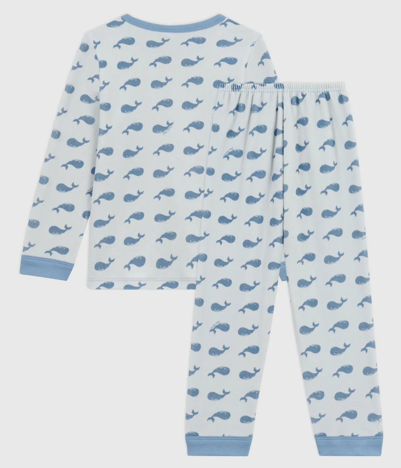 Petit Bateau Schlafanzüge, Pyjamas|Schlafanzüge, Nachthemden*Kinder-Pyjama aus Nicki mit Walmotiv CO2/ ADRIATIC