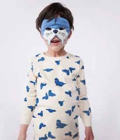 Petit Bateau Schlafanzüge, Pyjamas|Schlafanzüge, Nachthemden*Kinder-Pyjama zum Verkleiden aus Baumwolle mit Walross-Motiv weiss AVALANCHE/ MULTICO