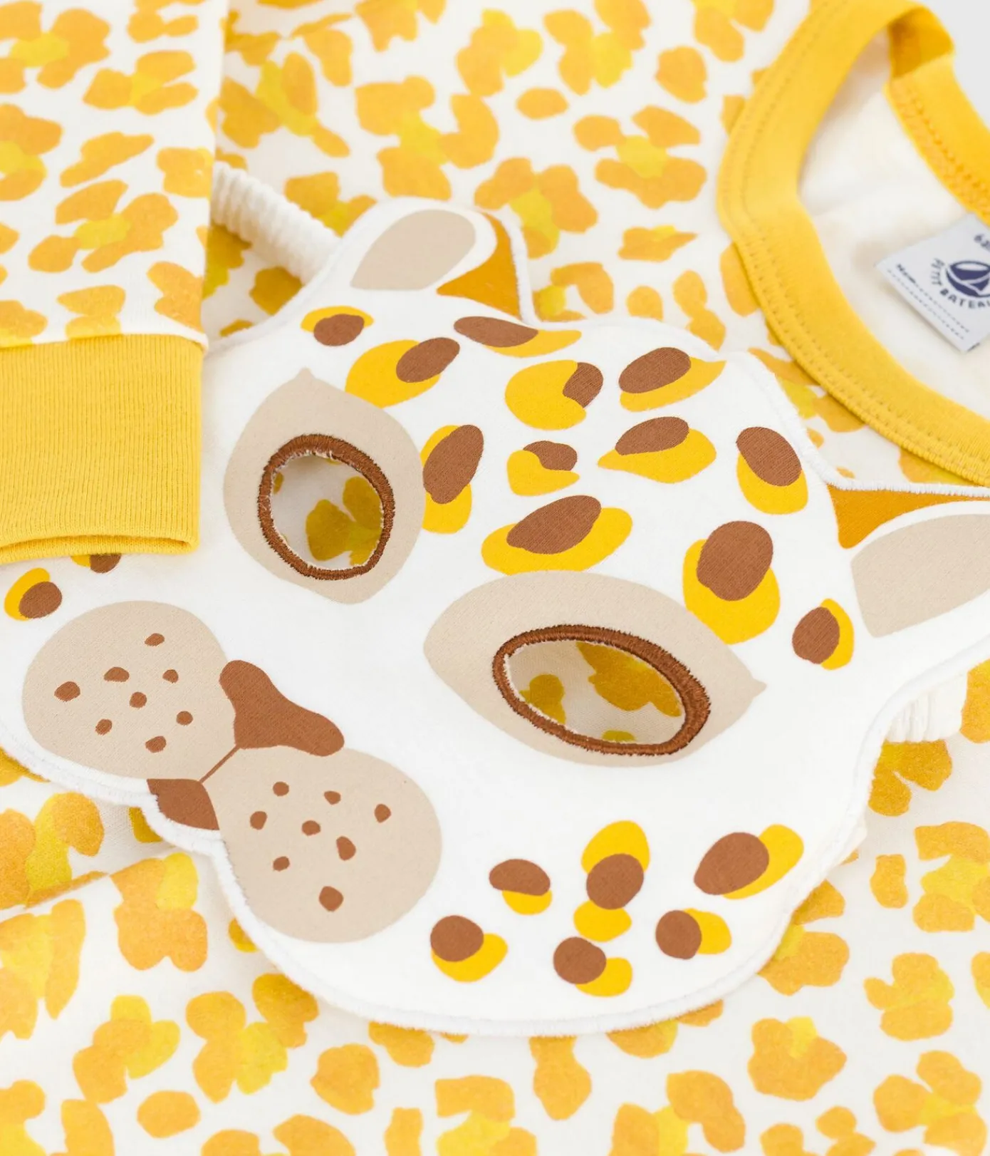 Petit Bateau Schlafanzüge, Pyjamas|Schlafanzüge, Nachthemden*Kinder-Pyjama zum Verkleiden aus Baumwolle mit Leoparden-Motiv weiss MARSHMALLOW/weiss MULTICO