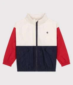 Petit Bateau Mäntel, Jacken, Regenjacken*Kinder-Regenjacke mit abnehmbarer Kapuze weiss AVALANCHE/ MULTICO
