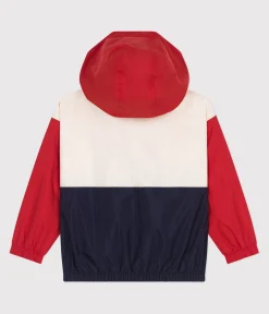 Petit Bateau Mäntel, Jacken, Regenjacken*Kinder-Regenjacke mit abnehmbarer Kapuze weiss AVALANCHE/ MULTICO