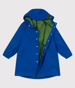 Petit Bateau Mäntel, Jacken, Regenjacken*Kinder-Regenjacke mit zwei Farben blau SURF/ PALMERAIE