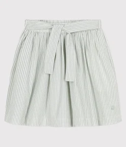 Petit Bateau Kleider, Röcke*Kinder-Rock aus Baumwolle mit Streifen PAUL/ ECUME