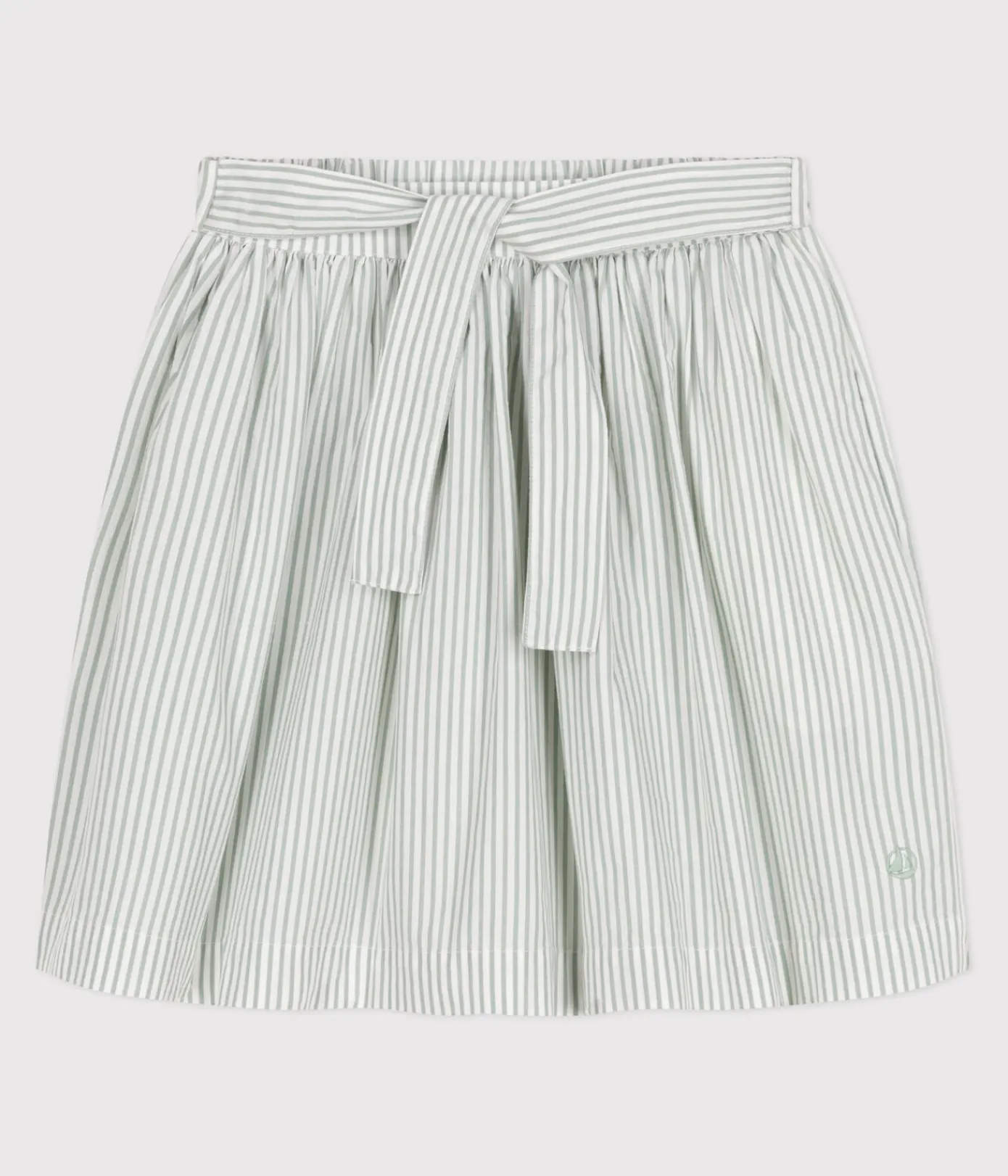 Petit Bateau Kleider, Röcke*Kinder-Rock aus Baumwolle mit Streifen PAUL/ ECUME