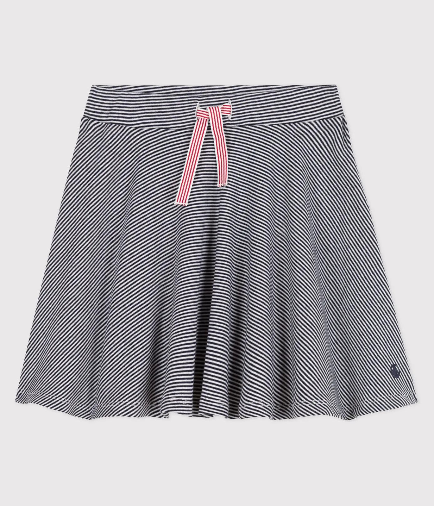 Petit Bateau Kleider, Röcke*Kinder-Rock aus Baumwolle mit Streifen blau SMOKING/weiss MARSHMALLOW