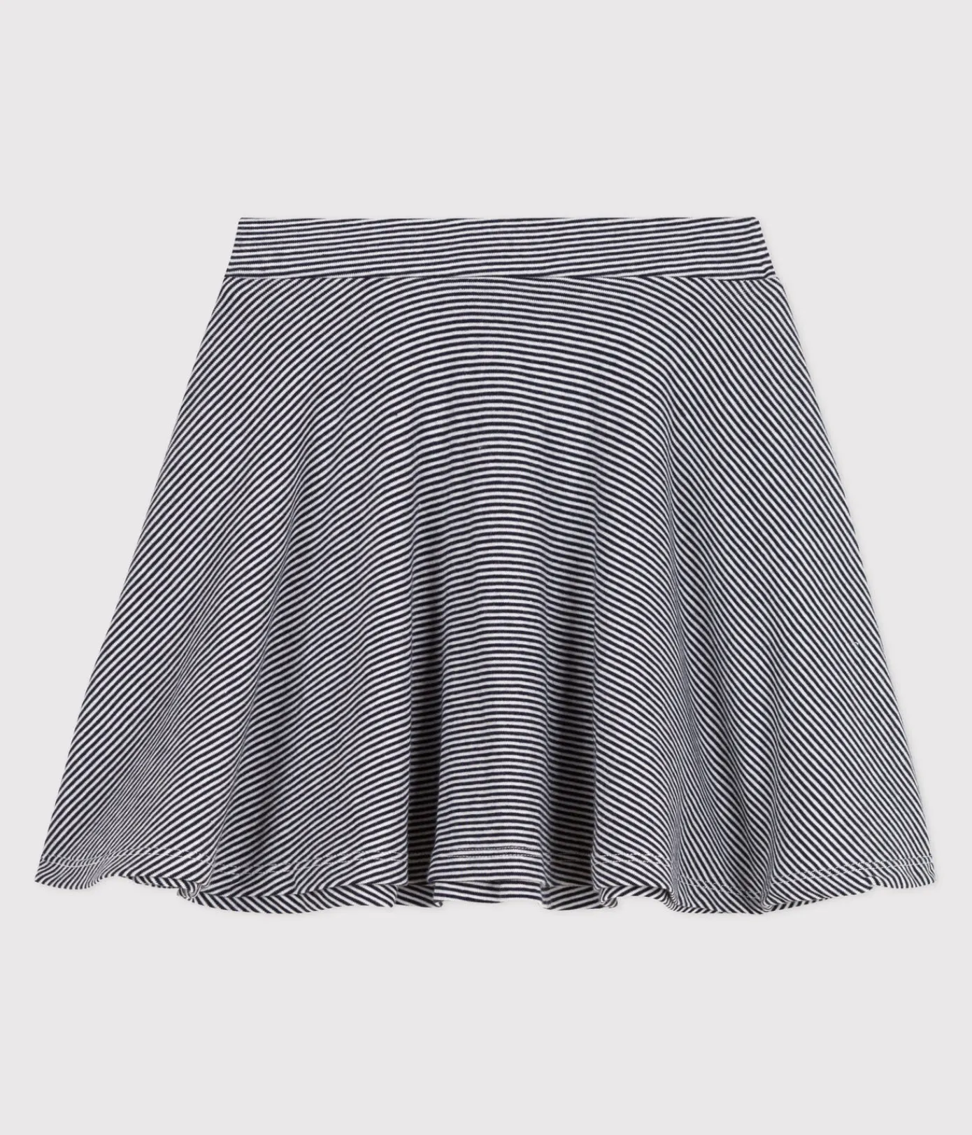 Petit Bateau Kleider, Röcke*Kinder-Rock aus Baumwolle mit Streifen blau SMOKING/weiss MARSHMALLOW