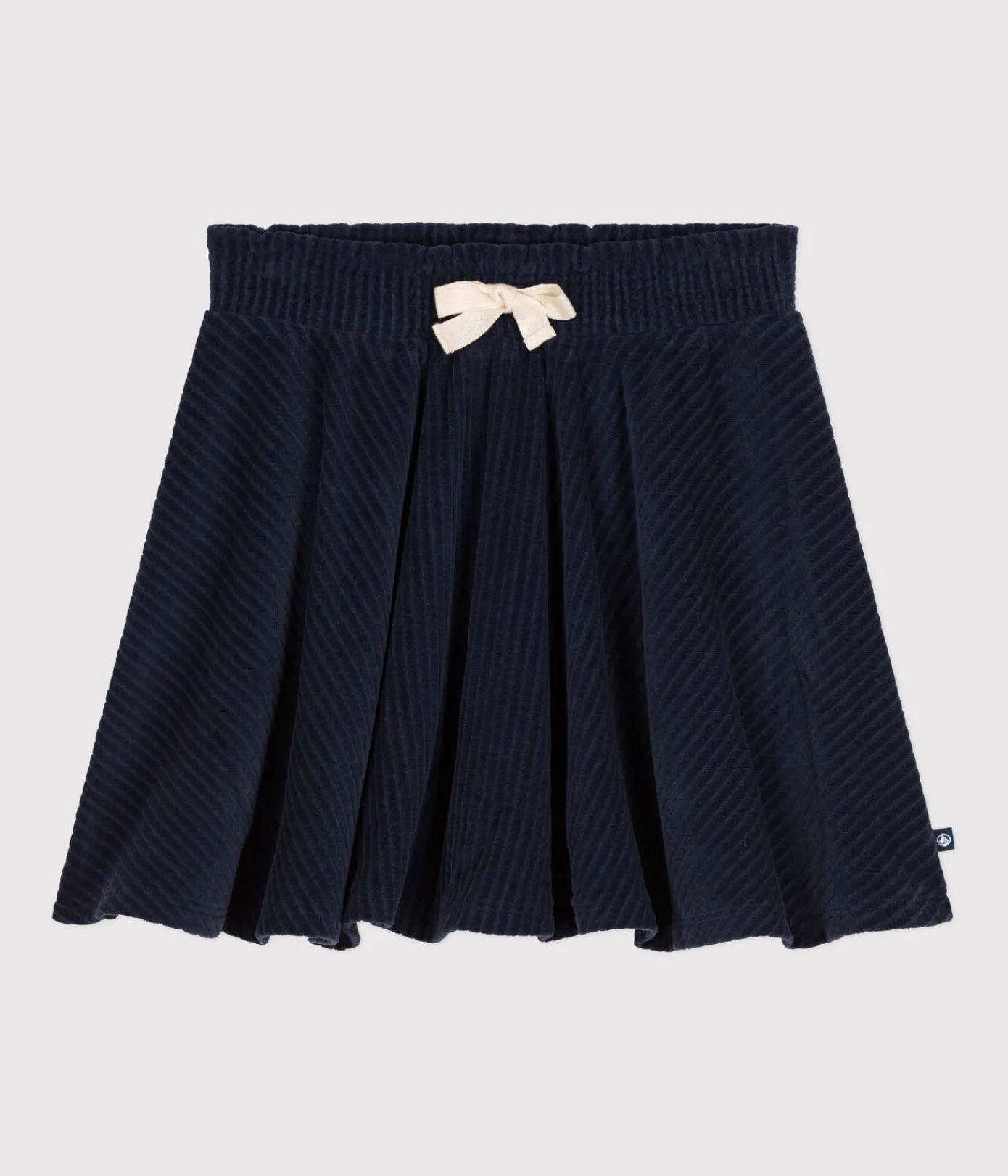 Petit Bateau Kleider, Röcke*Kinder-Rock aus Bouclette-Samt für Mädchen blau SMOKING