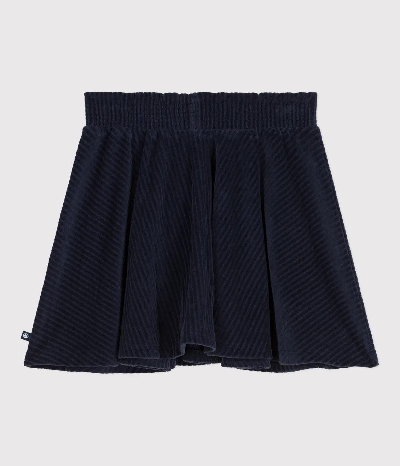 Petit Bateau Kleider, Röcke*Kinder-Rock aus Bouclette-Samt für Mädchen blau SMOKING