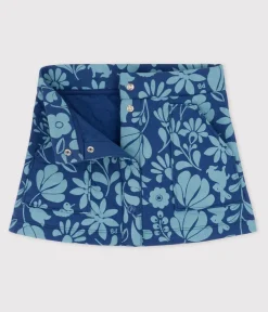 Petit Bateau Kleider, Röcke*Kinderrock aus gestepptem Doppeljersey mit Print für Mädchen CREPUSCULE/ ROVER