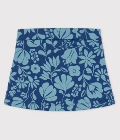 Petit Bateau Kleider, Röcke*Kinderrock aus gestepptem Doppeljersey mit Print für Mädchen CREPUSCULE/ ROVER