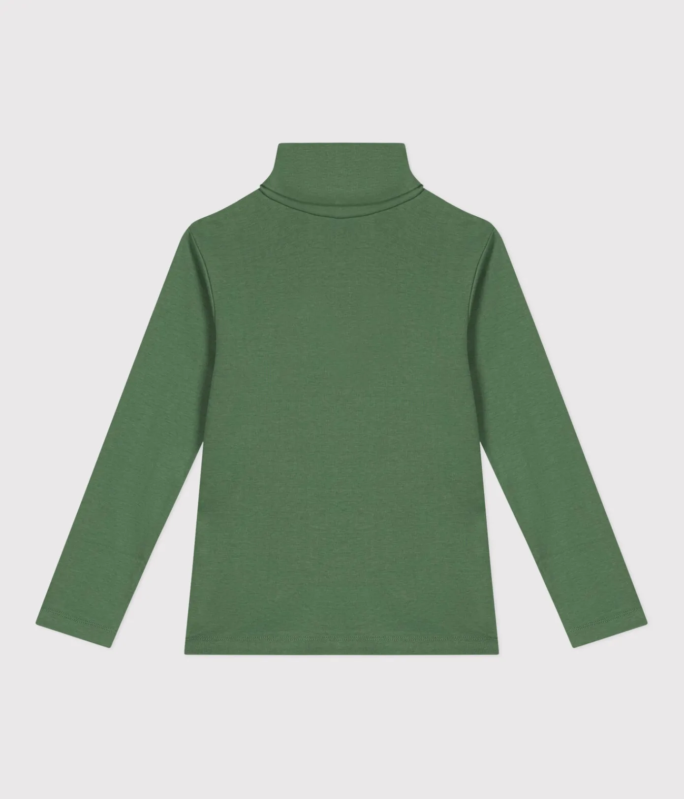 Petit Bateau T-Shirts, Poloshirts, Hemden|T-Shirts, Tops, Oberteile*Kinder-Rollkragenshirt aus Baumwolle für Mädchen und Jungen grün PALMERAIE