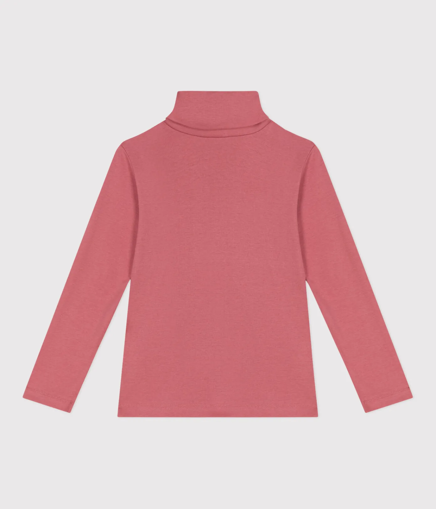 Petit Bateau T-Shirts, Tops, Oberteile*Kinder-Rollkragenshirt aus Baumwolle für Mädchen und Jungen rosa ROSEWOOD
