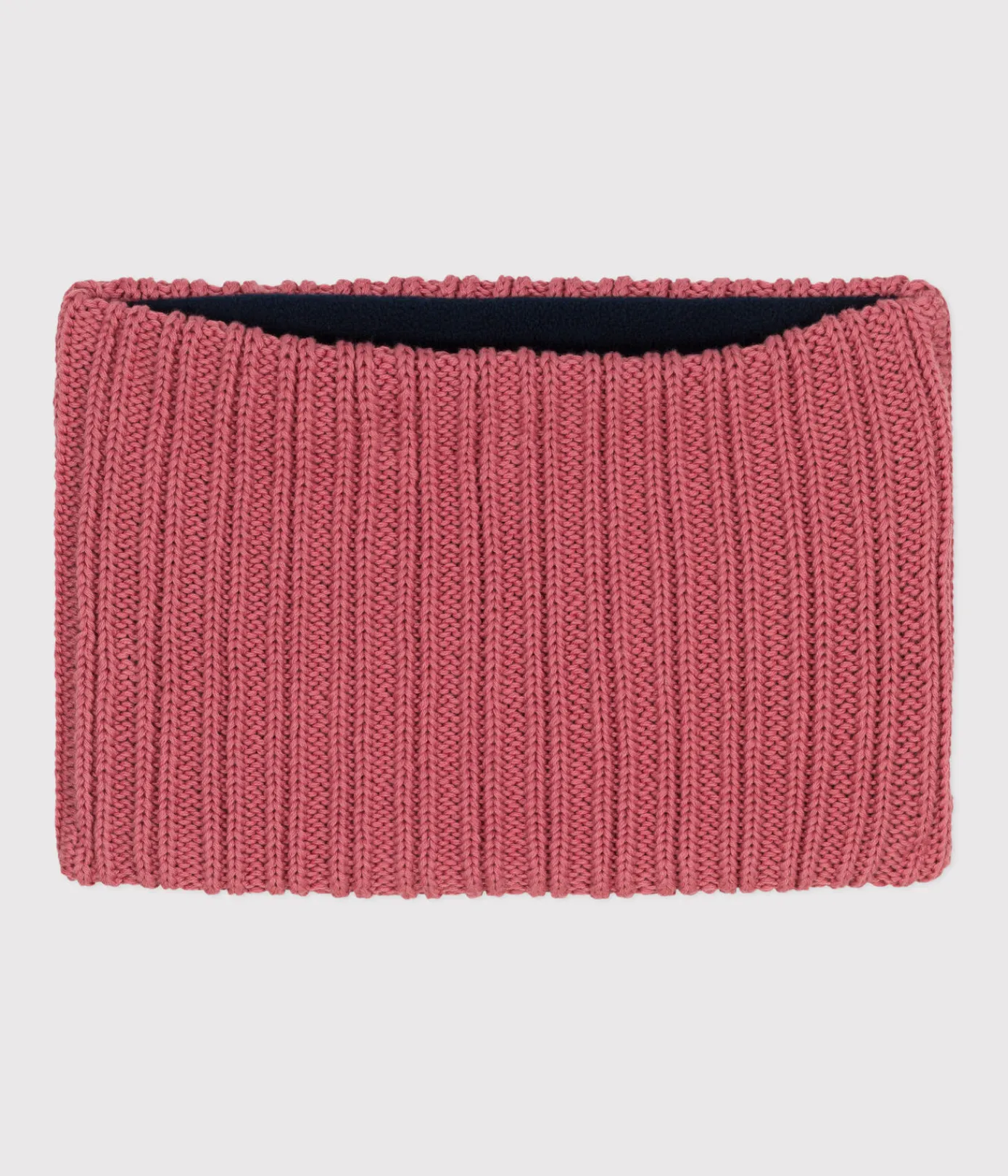 Petit Bateau Accessoires, Mützen, Caps*Kinder-Schlauchschal aus Strick mit Fleece-Futter rosa ROSEWOOD