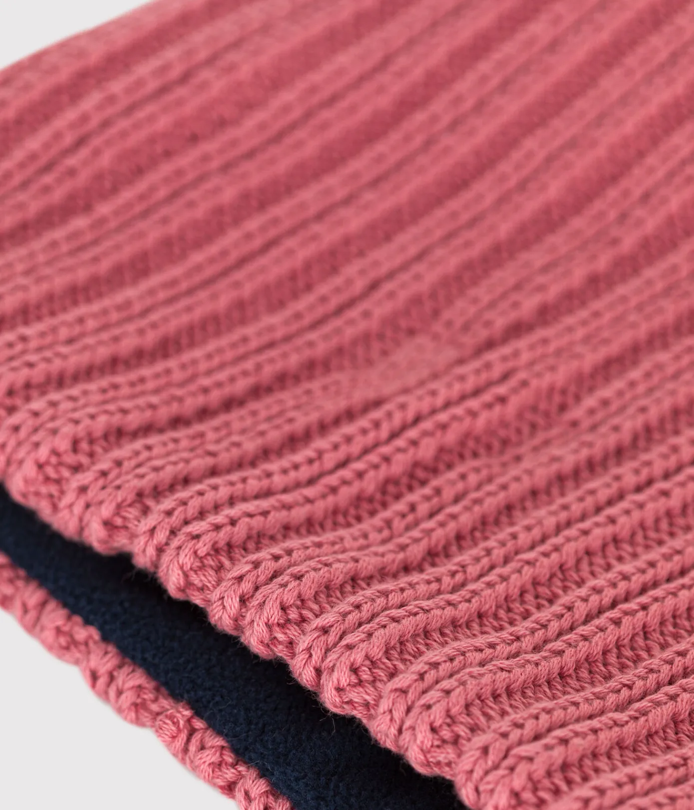 Petit Bateau Accessoires, Mützen, Caps*Kinder-Schlauchschal aus Strick mit Fleece-Futter rosa ROSEWOOD