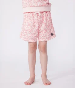 Petit Bateau Shorts, Hosen, Leggings*Kinder-Shorts aus bedruckter Baumwolle rosa FLEUR/ SPI