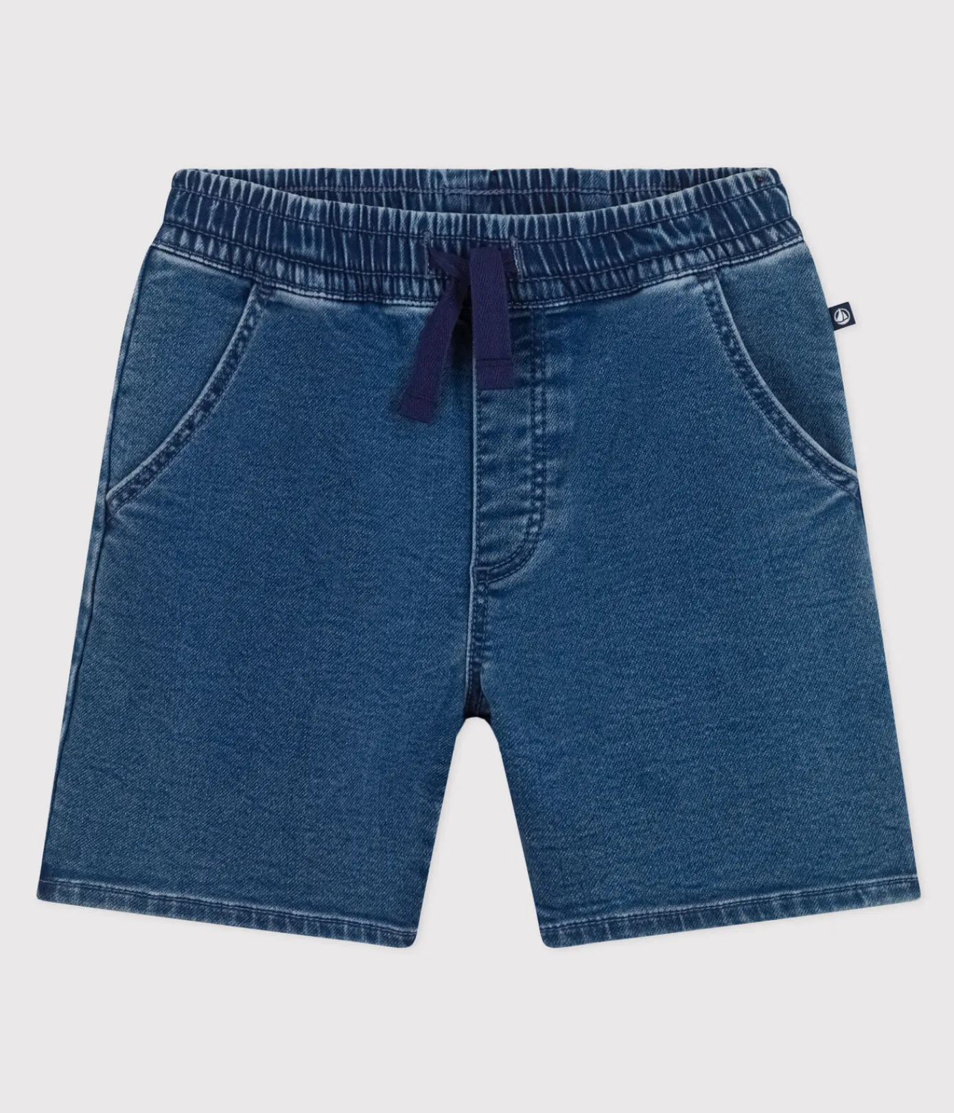 Petit Bateau Shorts, Jeans, Hosen*Kinder-Shorts aus Denim für Jungen blau BLEU DELAVE