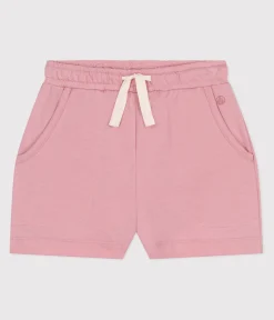 Petit Bateau Shorts, Hosen, Leggings*Kinder-Shorts aus einfarbiger Baumwolle rosa CHARME