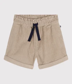 Petit Bateau Shorts, Hosen, Leggings*Kinder-Shorts aus Fein-Cord für Mädchen HUITRE