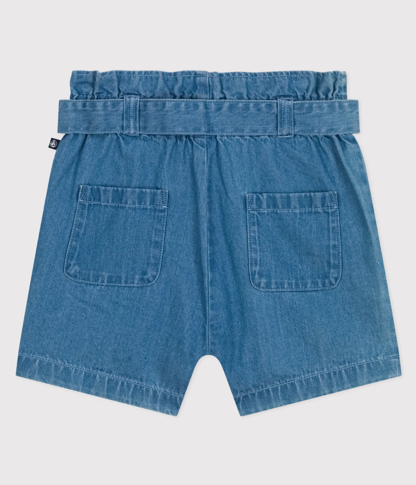 Petit Bateau Shorts, Hosen, Leggings*Kinder-Shorts aus leichtem Denim für Mädchen blau DENIM CLAIR