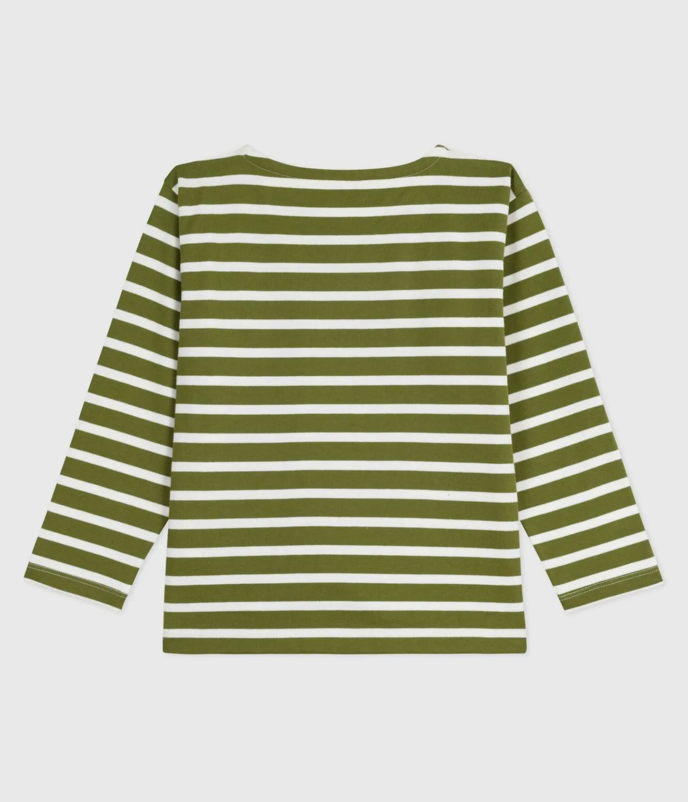 Petit Bateau Sweatshirts, Pullover, Cardigans|Sweatshirts, Pullover, Cardigans*Kinder-Streifenshirt grün CEDAR/ MILK