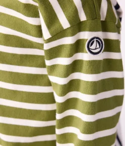 Petit Bateau Sweatshirts, Pullover, Cardigans|Sweatshirts, Pullover, Cardigans*Kinder-Streifenshirt grün CEDAR/ MILK