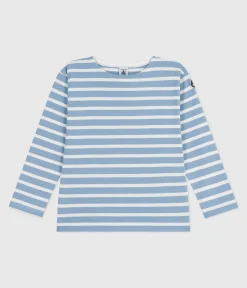 Petit Bateau Sweatshirts, Pullover, Cardigans|Sweatshirts, Pullover, Cardigans*Kinder-Streifenshirt blau ADRIATIC/ MILK