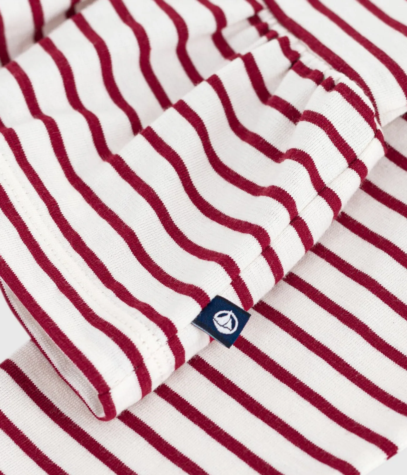 Petit Bateau Sweatshirts, Pullover, Cardigans*Kinder-Streifenshirt ROT MILK/ AMARANTE