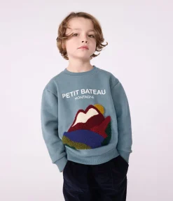 Petit Bateau Sweatshirts, Pullover, Cardigans*Kinder-Sweatshirt aus Baumwolle mit Motiv GOBELIN