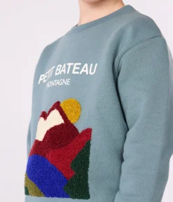 Petit Bateau Sweatshirts, Pullover, Cardigans*Kinder-Sweatshirt aus Baumwolle mit Motiv GOBELIN