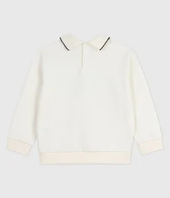 Petit Bateau Sweatshirts, Pullover, Cardigans*Kinder-Sweatshirt aus bedruckter Baumwolle naturfarben MILK