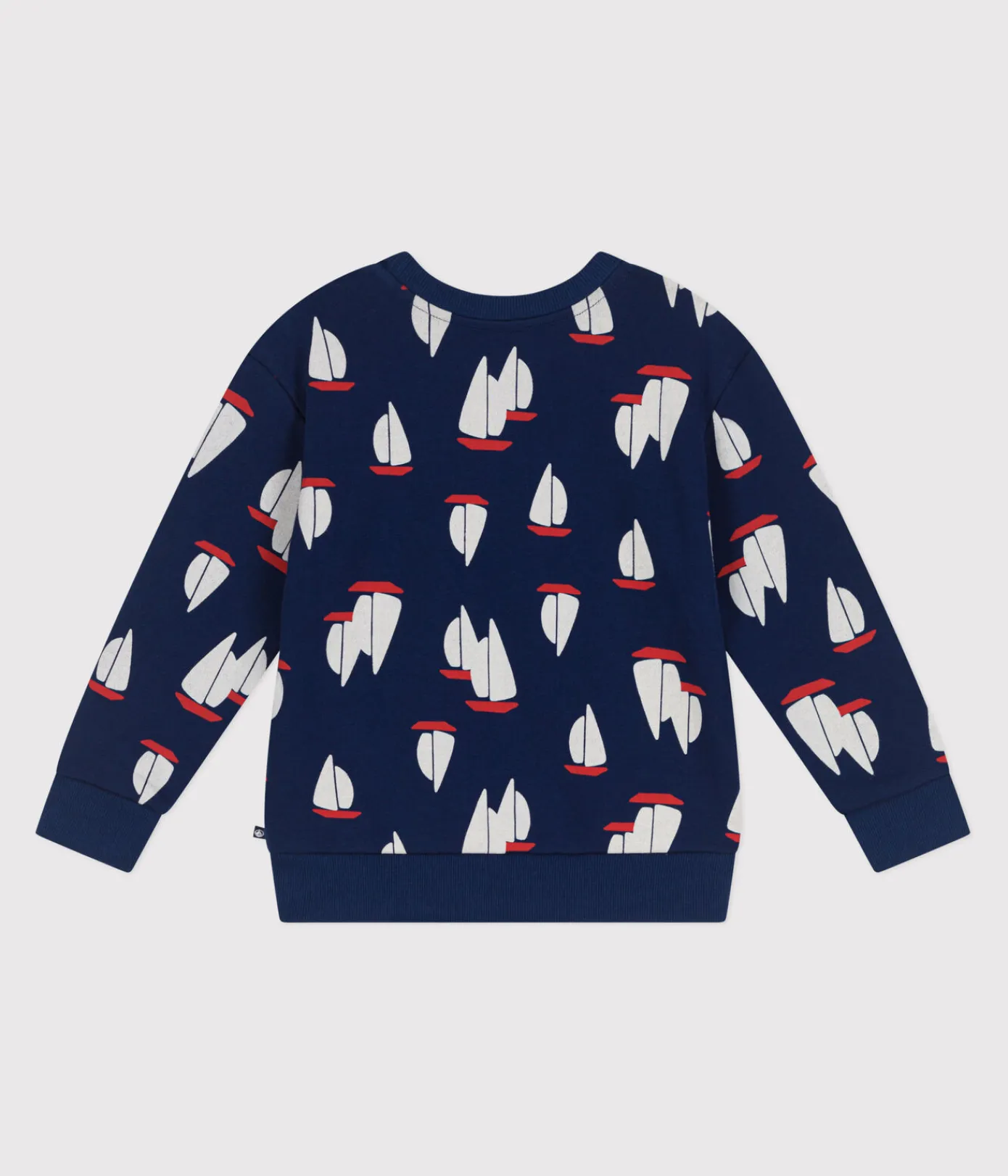 Petit Bateau Sweatshirts, Pullover, Cardigans*Kinder-Sweatshirt aus bedruckter Baumwolle blau MEDIEVAL/weiss MULTICO