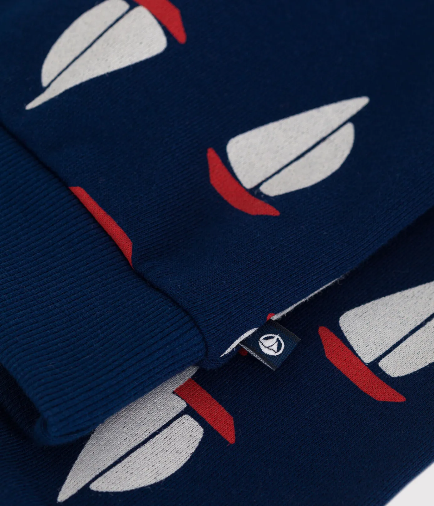 Petit Bateau Sweatshirts, Pullover, Cardigans*Kinder-Sweatshirt aus bedruckter Baumwolle blau MEDIEVAL/weiss MULTICO