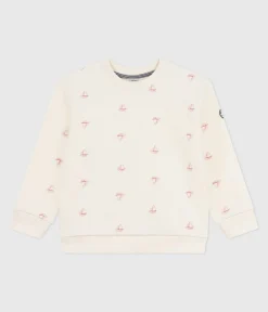 Petit Bateau Sweatshirts, Pullover, Cardigans|Sweatshirts, Pullover, Cardigans*Kinder-Sweatshirt aus bedruckter Baumwolle ROT MILK/ POMPEI