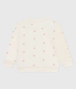 Petit Bateau Sweatshirts, Pullover, Cardigans|Sweatshirts, Pullover, Cardigans*Kinder-Sweatshirt aus bedruckter Baumwolle ROT MILK/ POMPEI
