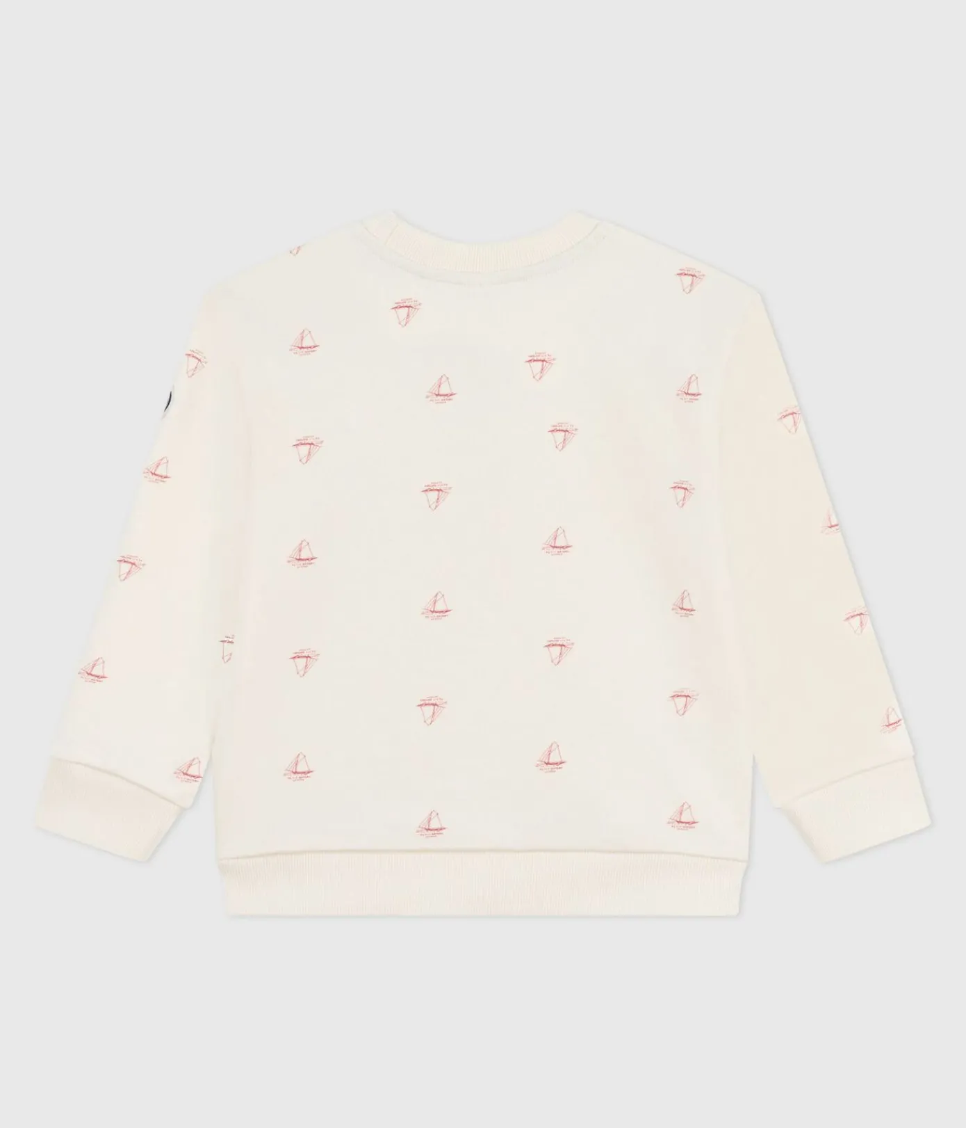 Petit Bateau Sweatshirts, Pullover, Cardigans|Sweatshirts, Pullover, Cardigans*Kinder-Sweatshirt aus bedruckter Baumwolle ROT MILK/ POMPEI